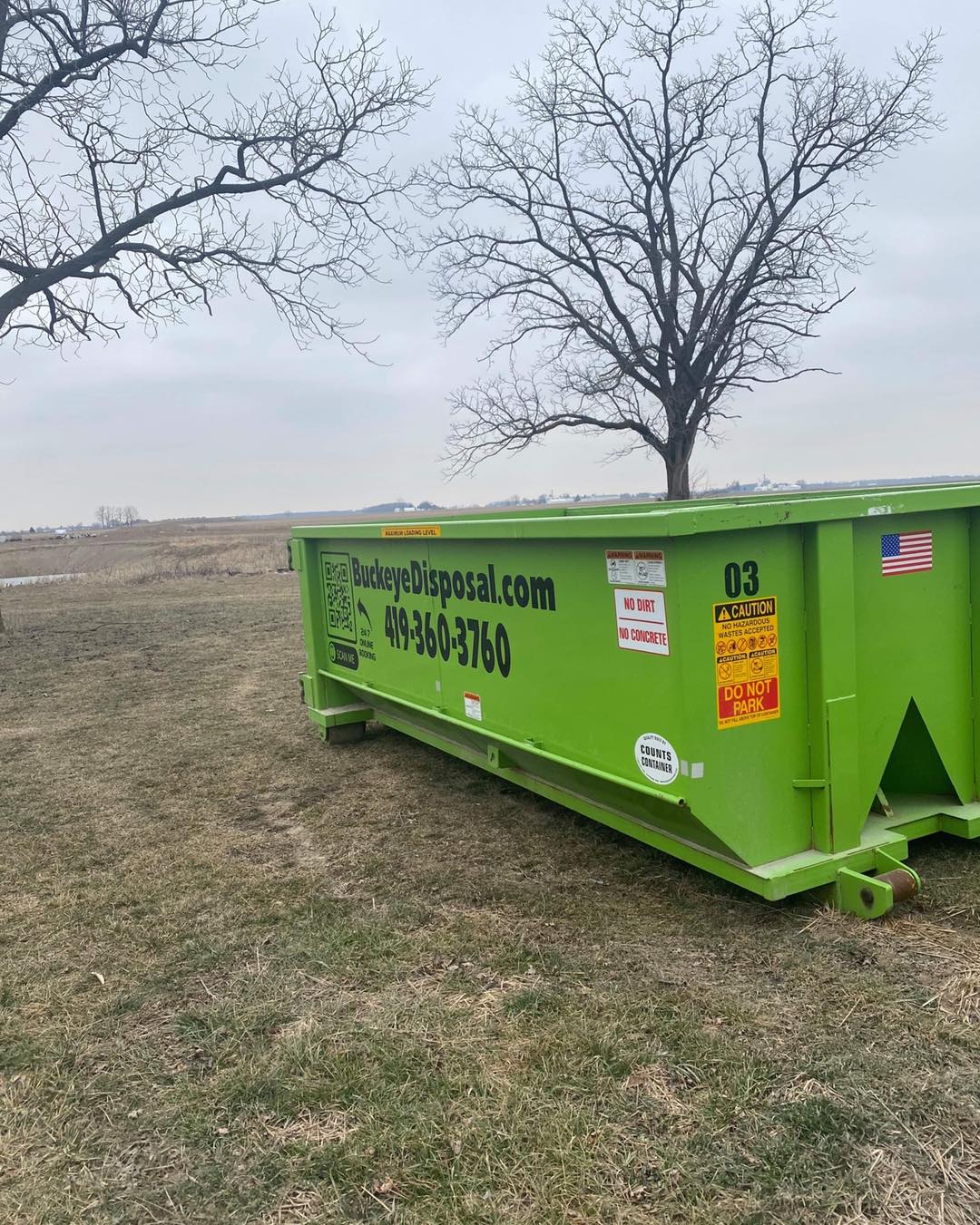 large dumpster rental in Toledo OH